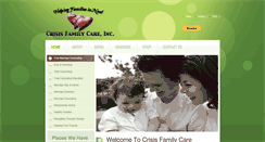 Desktop Screenshot of crisisfamilycare.com