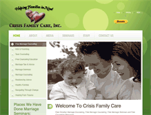 Tablet Screenshot of crisisfamilycare.com